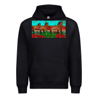 Black horses roses ann cactuses license plate Urban Hoodie - Artiststas