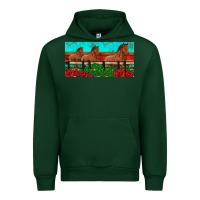 Forest Green horses roses ann cactuses license plate Urban Hoodie - Artiststas