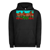 Pigment Black horses roses ann cactuses license plate Urban Hoodie - Artiststas
