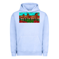 Pigment Grape Ice horses roses ann cactuses license plate Urban Hoodie - Artiststas