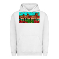 Pigment Lunar Rock horses roses ann cactuses license plate Urban Hoodie - Artiststas