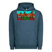 Pigment Midnight Navy horses roses ann cactuses license plate Urban Hoodie - Artiststas