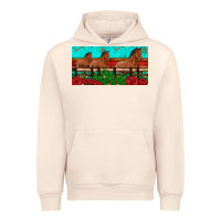 Sandshell horses roses ann cactuses license plate Urban Hoodie - Artiststas