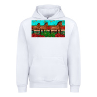 White horses roses ann cactuses license plate Urban Hoodie - Artiststas