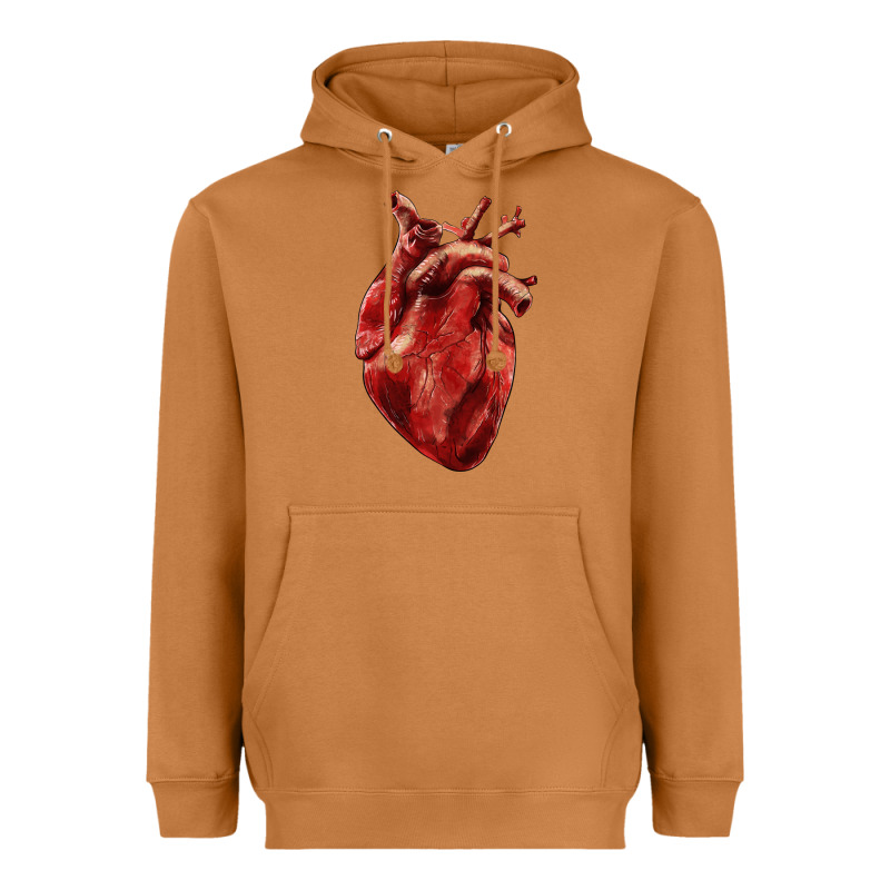 Anatomical Heart Heavyweight Hoodie by RanaPortraitStore | Teevron