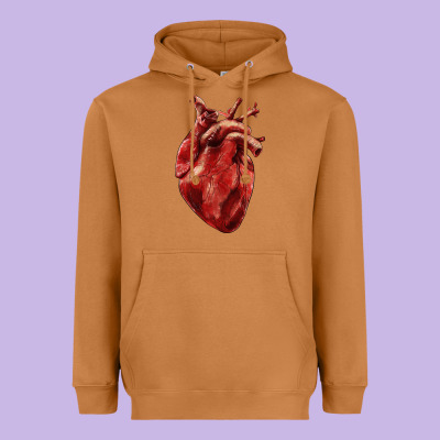 Heavyweight Hoodie Anatomical heart