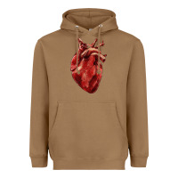 Toasted Coconut Anatomical heart Heavyweight Hoodie - RanaPortraitStore
