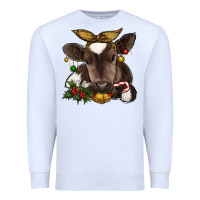 White christmas baby cow Premium Sweatshirt - RanaPortraitStore