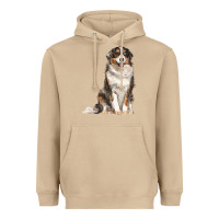 Mushroom Australian shepherd Heavyweight Hoodie - RanaPortraitStore