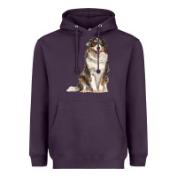 Plum Australian shepherd Heavyweight Hoodie - RanaPortraitStore