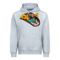 Heather Grey cowboy hat Urban Hoodie - AdoDesignShop