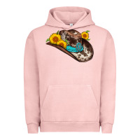 Pigment Salmon cowboy hat Urban Hoodie - AdoDesignShop