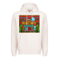 Pale Pink nacho average nurse with roses Premium Hoodie - AdoDesignShop