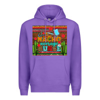Purple nacho average nurse with roses Premium Hoodie - AdoDesignShop