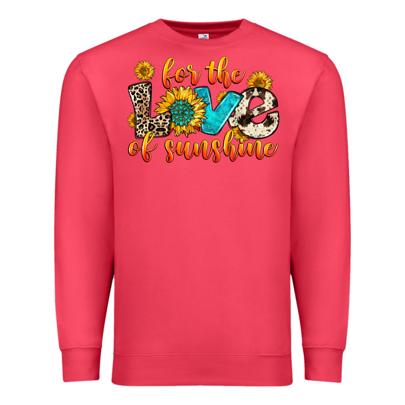 For The Love Of Sunshine Premium Sweatshirt by Zillion Design Studio | Teevron