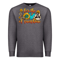 Charcoal Heather for the love of sunshine Premium Sweatshirt - Zillion Design Studio
