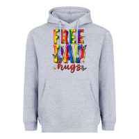 Heather Grey free dad hugs Heavyweight Hoodie - texasbilliewilder