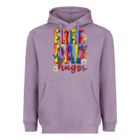 Lavender free dad hugs Heavyweight Hoodie - texasbilliewilder