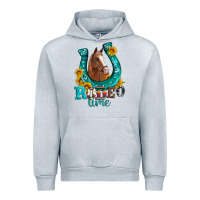 Heather Grey horseshoe rodeo time Urban Hoodie - Artiststas