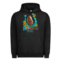 Pigment Black horseshoe rodeo time Urban Hoodie - Artiststas