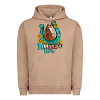 Pigment Burro horseshoe rodeo time Urban Hoodie - Artiststas