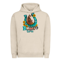 Pigment French Oak horseshoe rodeo time Urban Hoodie - Artiststas