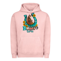 Pigment Salmon horseshoe rodeo time Urban Hoodie - Artiststas