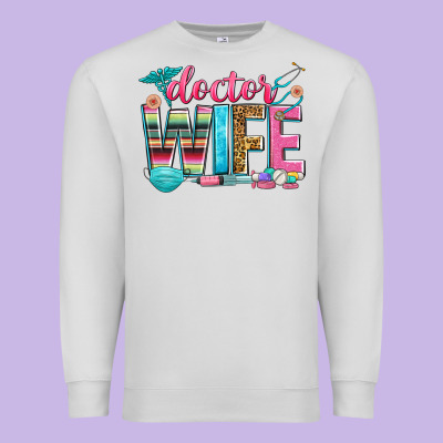 Doctor Wife Premium Sweatshirt Designed By Zillion Design Studio