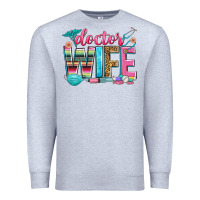 Heather Grey doctor wife Premium Sweatshirt - Zillion Design Studio