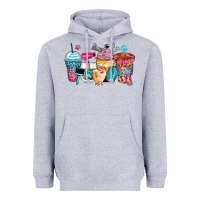Heather Grey pet groomer coffee cups Heavyweight Hoodie - Zillion Design Studio