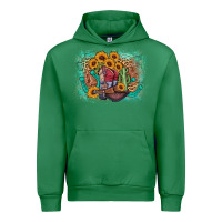 Emerald cowboy boots sunflower Urban Hoodie - AdoDesignShop