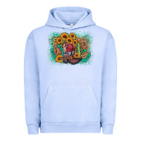 Pigment Grape Ice cowboy boots sunflower Urban Hoodie - AdoDesignShop