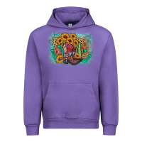 Tulip cowboy boots sunflower Urban Hoodie - AdoDesignShop