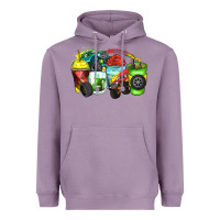 Lavender monster truck coffee cups Heavyweight Hoodie - Zillion Design Studio