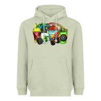Matcha monster truck coffee cups Heavyweight Hoodie - Zillion Design Studio