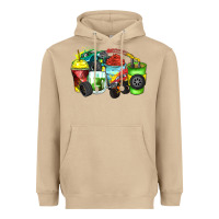 Mushroom monster truck coffee cups Heavyweight Hoodie - Zillion Design Studio