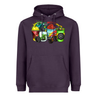 Plum monster truck coffee cups Heavyweight Hoodie - Zillion Design Studio