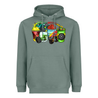 Sage monster truck coffee cups Heavyweight Hoodie - Zillion Design Studio