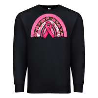 Black breast cancer rainbow Premium Sweatshirt - RanaPortraitStore