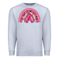 Heather Grey breast cancer rainbow Premium Sweatshirt - RanaPortraitStore