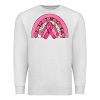 Oatmeal Heather breast cancer rainbow Premium Sweatshirt - RanaPortraitStore