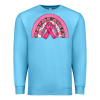 Ocean Blue breast cancer rainbow Premium Sweatshirt - RanaPortraitStore