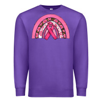 Purple breast cancer rainbow Premium Sweatshirt - RanaPortraitStore