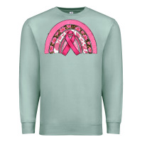 Seafoam breast cancer rainbow Premium Sweatshirt - RanaPortraitStore