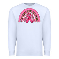 White breast cancer rainbow Premium Sweatshirt - RanaPortraitStore
