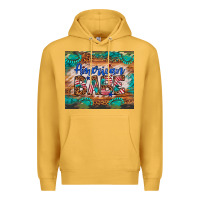 Mustard american babe Premium Hoodie - Artiststas