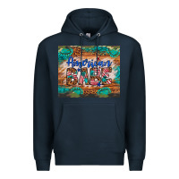 Navy american babe Premium Hoodie - Artiststas