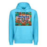 Ocean Blue american babe Premium Hoodie - Artiststas
