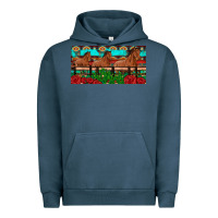 Pigment Midnight Navy horses roses ann cactuses license plate Urban Hoodie - Artiststas