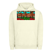 Pigment Pistachio horses roses ann cactuses license plate Urban Hoodie - Artiststas